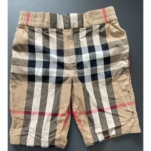 (EXCELLENT) Kids Burberry Shorts Size 8Y 128 CM Tan Nova Check Pockets Authentic